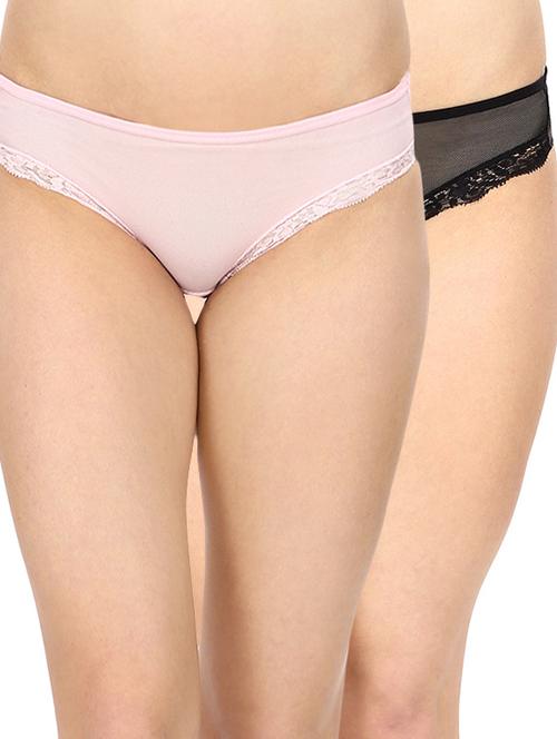 set of 2 multicolored nylon panties - 13113103 - Very Small Image - 1