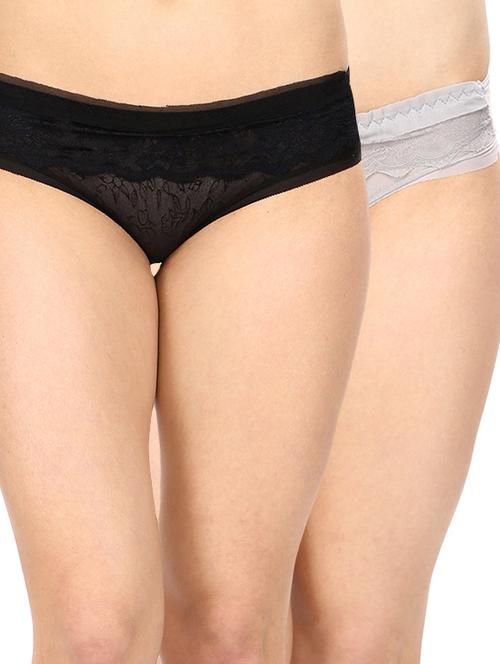 set of 2 multicolored nylon panties - 13113135 - Very Small Image - 1