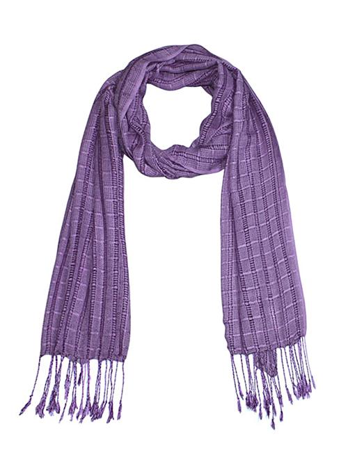purple viscose scarf - 13114856 - Very Small Image - 1