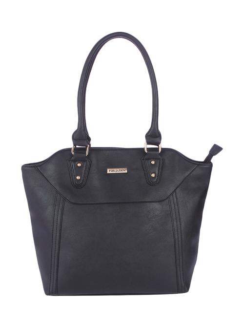 black leatherette handbag - 13117125 - Very Small Image - 1