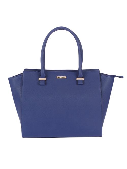 blue leatherette handbag - 13117128 - Very Small Image - 1