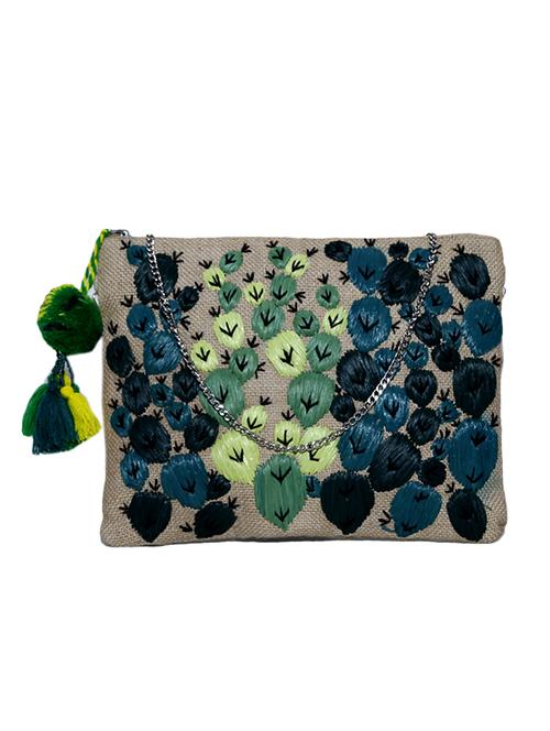 multi colored cotton clutch - 13117520 - Very Small Image - 1