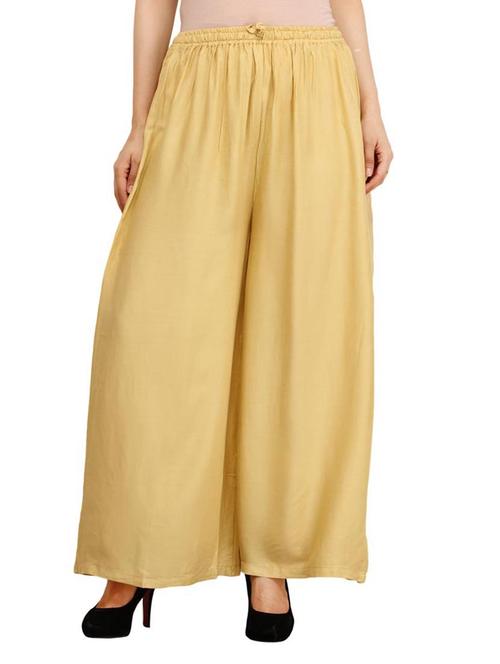 beige crepe palazzo - 13118233 - Very Small Image - 1
