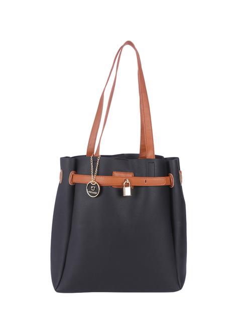 black leatherette handbag - 13119011 - Very Small Image - 1