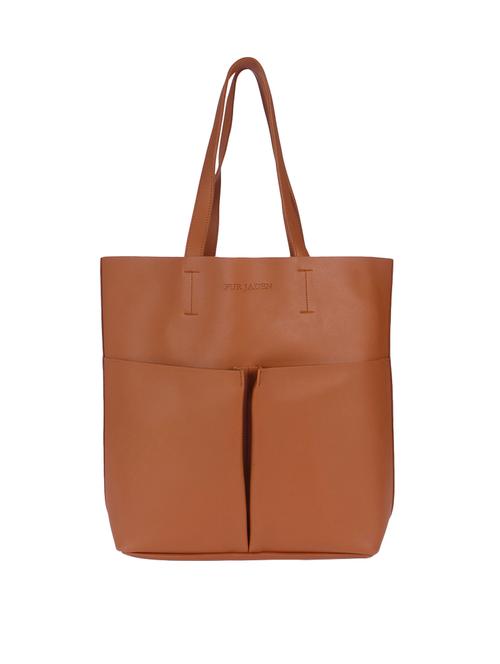 tan leatherette tote - 13119016 - Very Small Image - 1