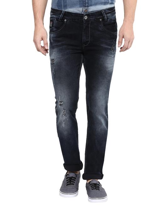black cotton jeans - 13119159 - Very Small Image - 1