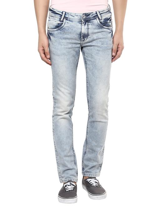 light blue cotton jeans - 13119175 - Very Small Image - 1