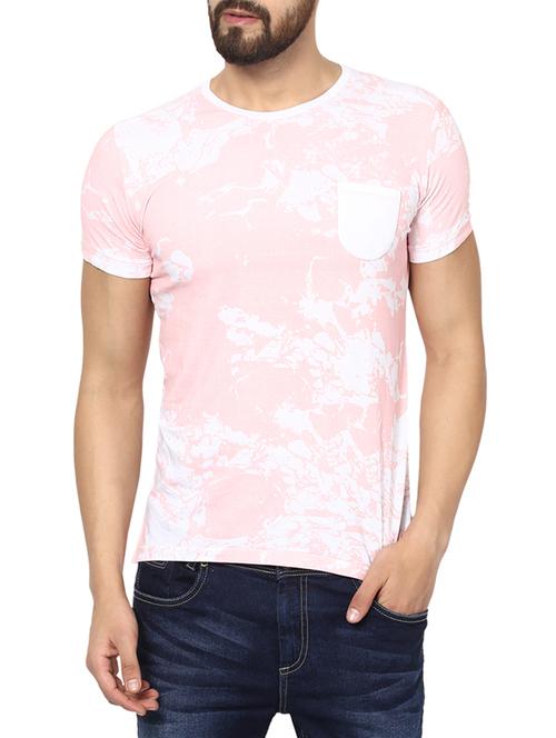 pink cotton all over print t-shirt - 13119245 - Very Small Image - 1