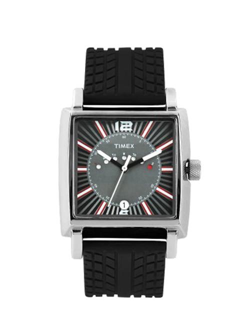 timex fashion analog black dial men's watch - ti000v20100 - 13121123 - Very Small Image - 1
