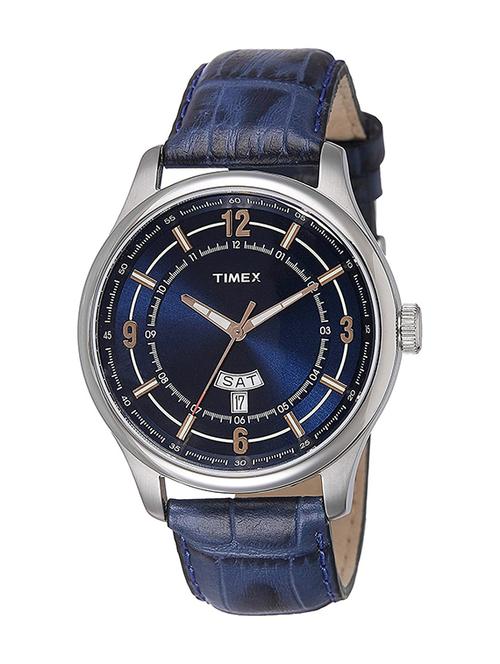 timex e class analog blue dial men's watch-tweg14501 - 13121160 - Very Small Image - 1