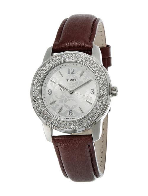 timex fashion analog silver dial women's watch - t2n152 - 13121260 - Very Small Image - 1