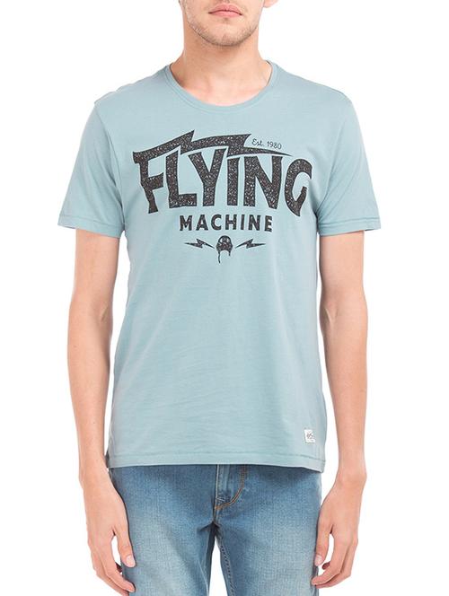 blue polyester printed t-shirt - 13122060 - Very Small Image - 1