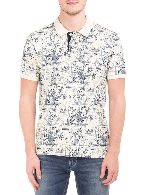 beige polyester printed t-shirt - 13122107 - Very Small Image - 1