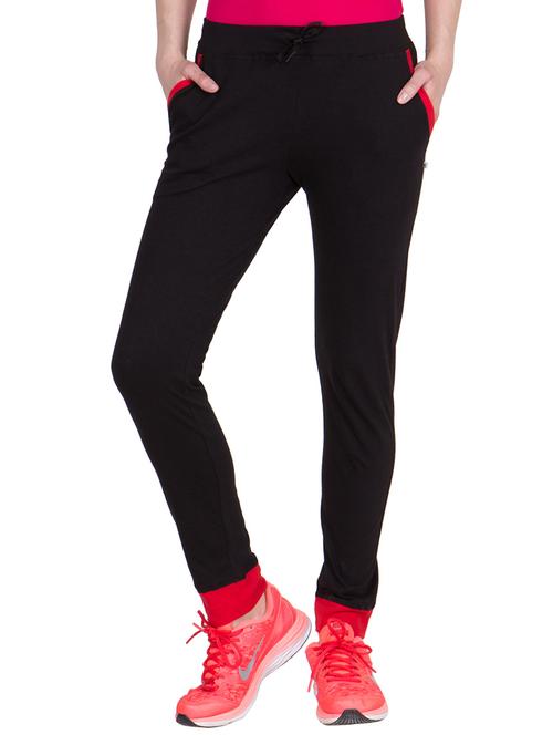 black cotton track pants - 13123756 - Very Small Image - 1