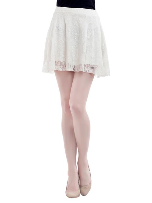 cream polyester aline skirts - 13130147 - Very Small Image - 1