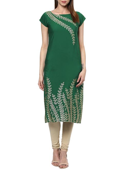 women's straight kurta - 13132669 - Very Small Image - 1