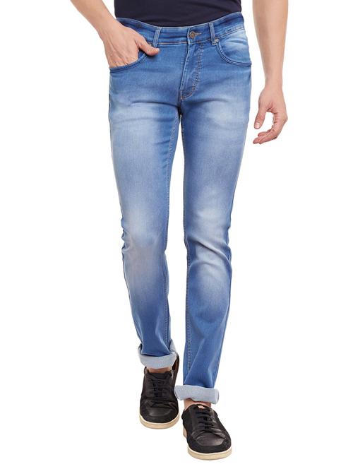 light blue denim regular jean - 13135934 - Very Small Image - 1