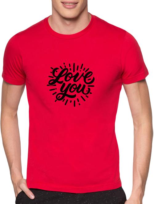 red cotton t-shirt - 13139310 - Very Small Image - 1