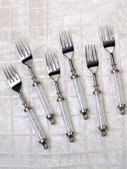 deziworkz swarovski dinner forks - set of 6 pcs - 13142650 - Very Small Image - 1