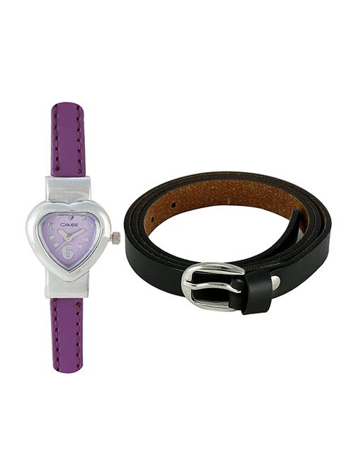 crude smart combo of analog watch-rg170 with leather belt - 13148452 - Very Small Image - 1
