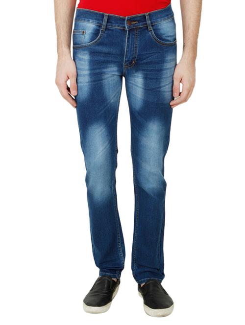 blue denim heavy washed jeans - 13151636 - Very Small Image - 1