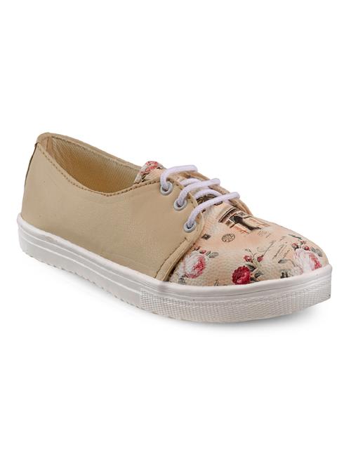 beige lace-up casual shoe - 13153266 - Very Small Image - 1