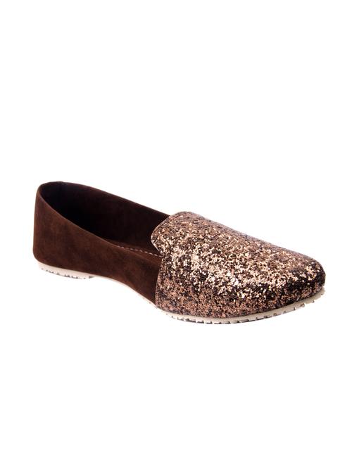 brown fabric slip on ballerina - 13158208 - Very Small Image - 1