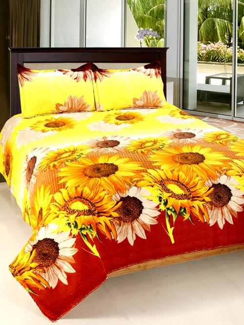 valtellina cotton 3d 1 double bedsheet with 2 pillow covers trt-002 - 13159574 - Very Small Image - 1