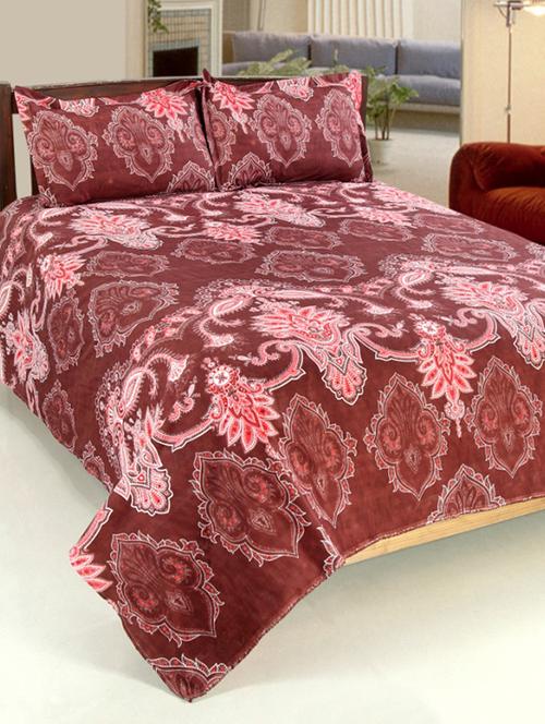 valtellina cotton 3d 1 double bedsheet with 2 pillow covers trt-010 - 13159582 - Very Small Image - 1