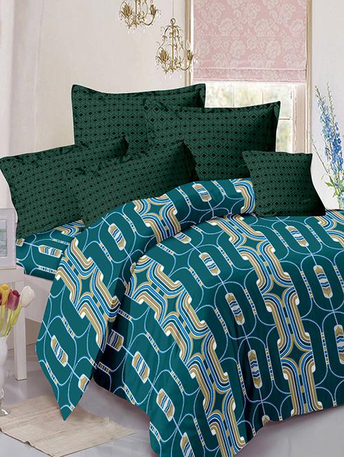 valtellina cotton king size 1 double bedsheet with 2 pillow covers - 13159597 - Very Small Image - 1