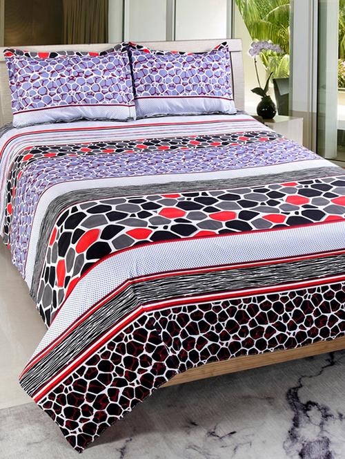 valtellina cotton 3d 1 double bedsheet with 2 pillow covers trt-028 - 13159664 - Very Small Image - 1