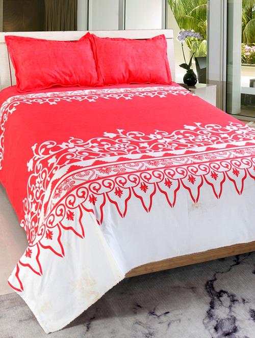 valtellina cotton 3d 1 double bedsheet with 2 pillow covers trt-029 - 13159665 - Very Small Image - 1