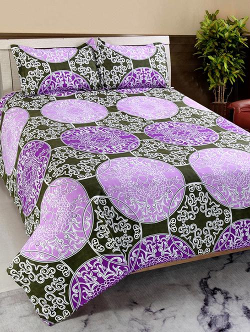 valtellina cotton 3d 1 double bedsheet with 2 pillow covers trt-034 - 13159670 - Very Small Image - 1