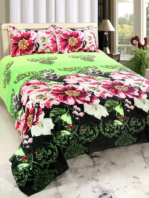 valtellina cotton 3d 1 double bedsheet with 2 pillow covers trt-044 - 13159680 - Very Small Image - 1