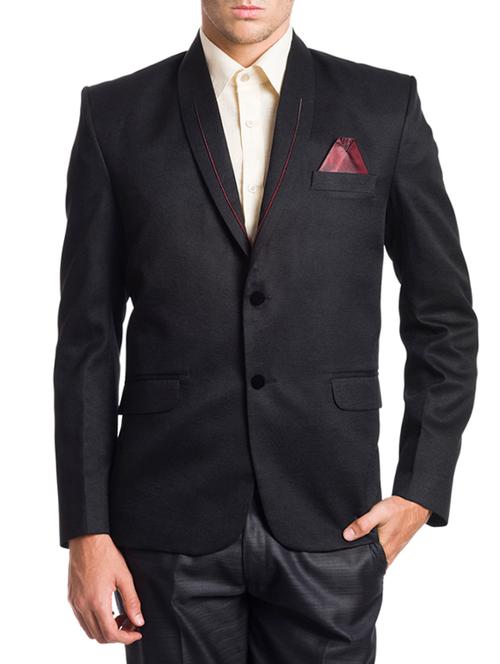 black cotton formal blazer - 13168578 - Very Small Image - 1