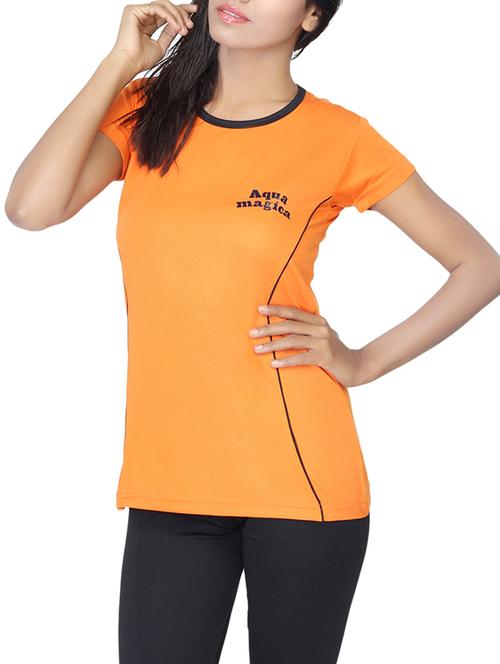 orange polyester regular tshirt - 13169843 - Very Small Image - 1