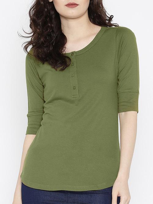 green viscose tshirt - 13173488 - Very Small Image - 1