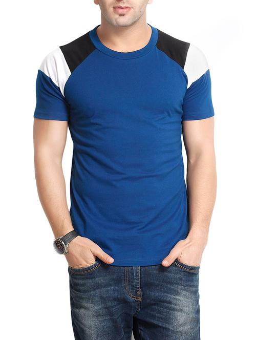 dark blue cotton raglan t-shirt - 13177465 - Very Small Image - 1