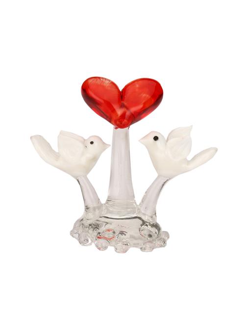 somil loving bird couple showpiece idols with lovely heart - 13178014 - Very Small Image - 1