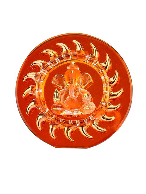 somil red blessing ganesha showpiece idols for table top & wall hanging - 13178022 - Very Small Image - 1
