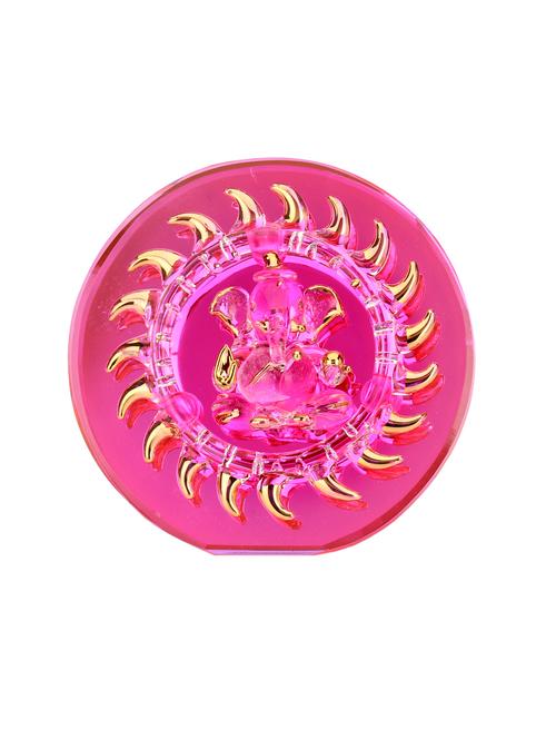 somil pink blessing ganesha showpiece idols for table top & wall hanging - 13178024 - Very Small Image - 1