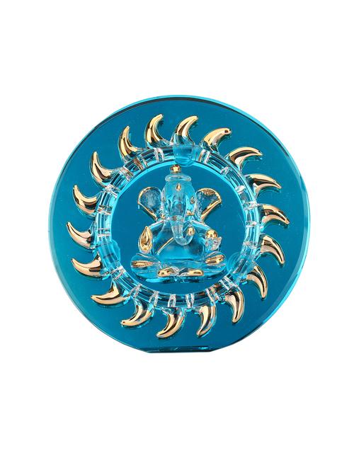 somil purple blessing ganesha showpiece idols for table top & wall hanging - 13178026 - Very Small Image - 1