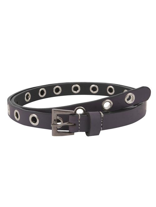 aditi wasan genuine leather ring studded purple belt - 13183000 - Very Small Image - 1