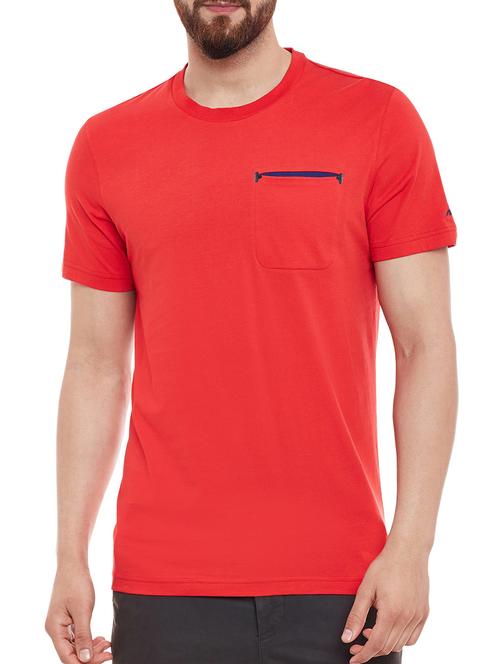 solid red cotton t-shirt - 13185440 - Very Small Image - 1