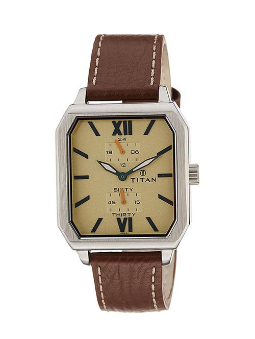 titan yellow dial analog watch for men - 1643sl02 - 13186262 - Very Small Image - 1