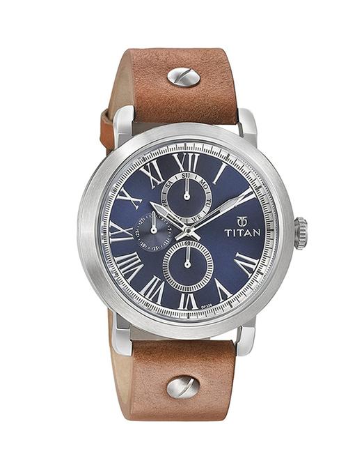 titan blue dial analog watch for men - 90049sl01 - 13186266 - Very Small Image - 1