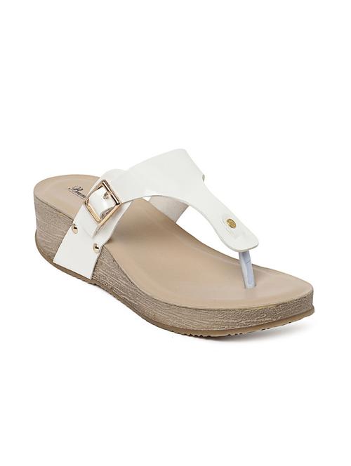 bruno manetti women white faux leather wedges - 13187606 - Very Small Image - 1