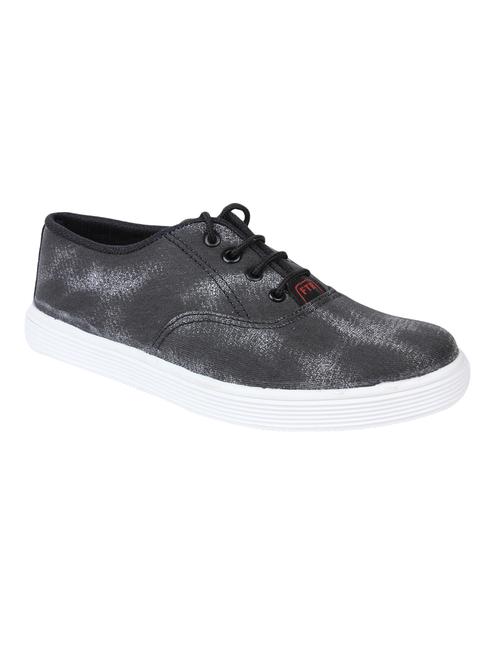 black fabric laceup sneakers - 13194464 - Very Small Image - 1