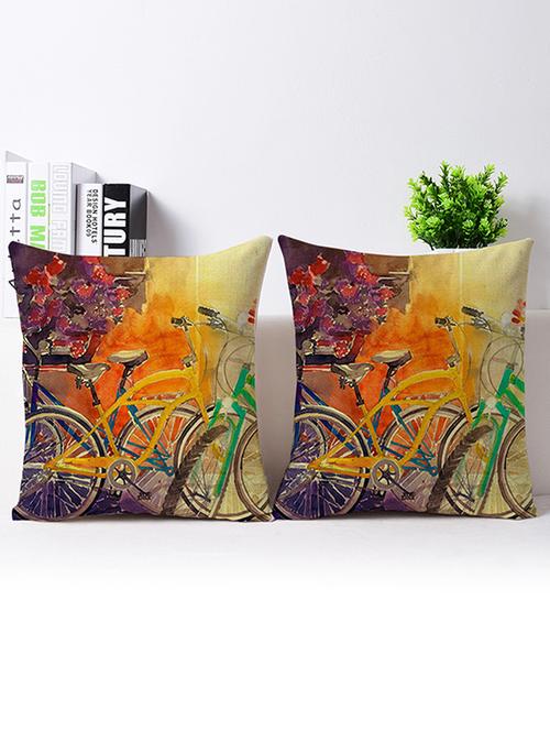 set of 2 vitange collection living room cushion cover - 13200382 - Very Small Image - 1
