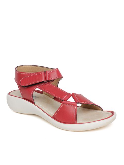 red ankle strap sandal - 13200589 - Very Small Image - 1